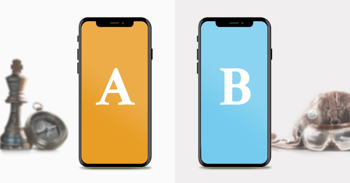 a/b testing illustration