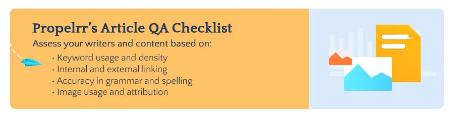 Propelrr's Article QA Checklist